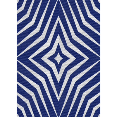 Patterned BlueWhite Area Rug Latitude Winston Porter Montijo Throw Pillow